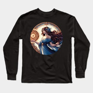 Moiraine is a Cairhienin Aes Sedai of the Blue Ajah Long Sleeve T-Shirt